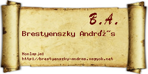 Brestyenszky András névjegykártya
